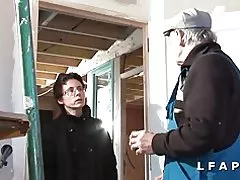 Dojrzałe francuski poważne sodomisee w gangbang z papy